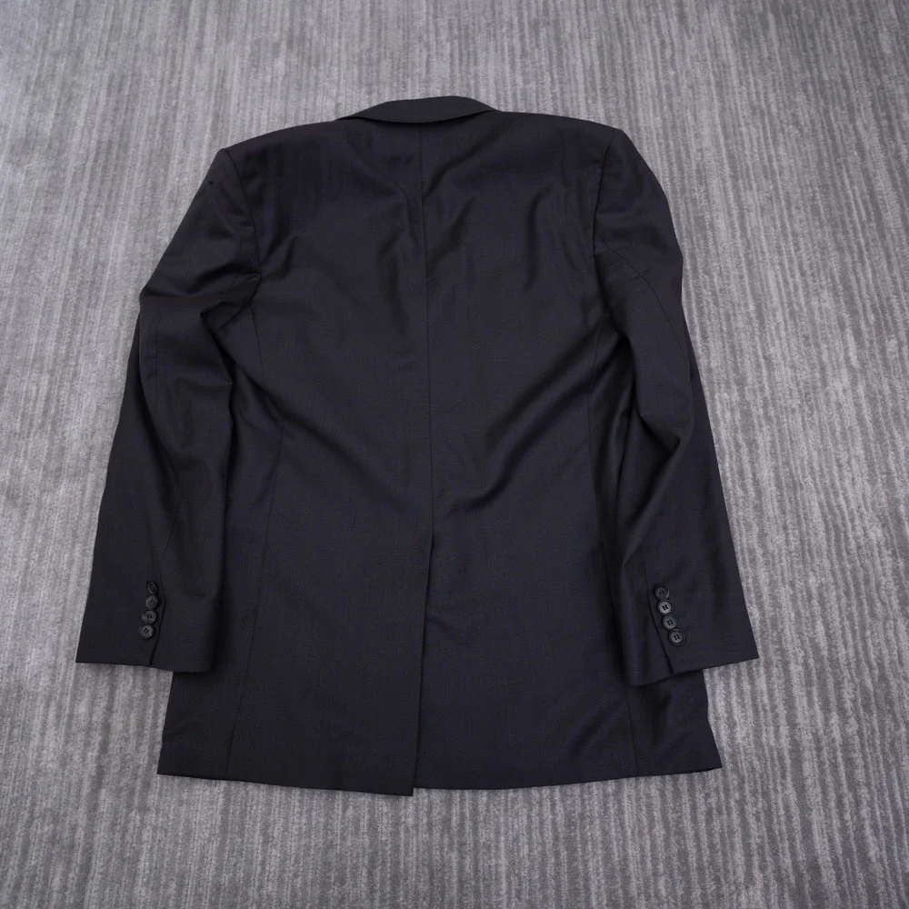 Hugo Boss Rossellini Movie U Blazer Mens 40R Navy Blue Virgin Wool 3 Button Suit